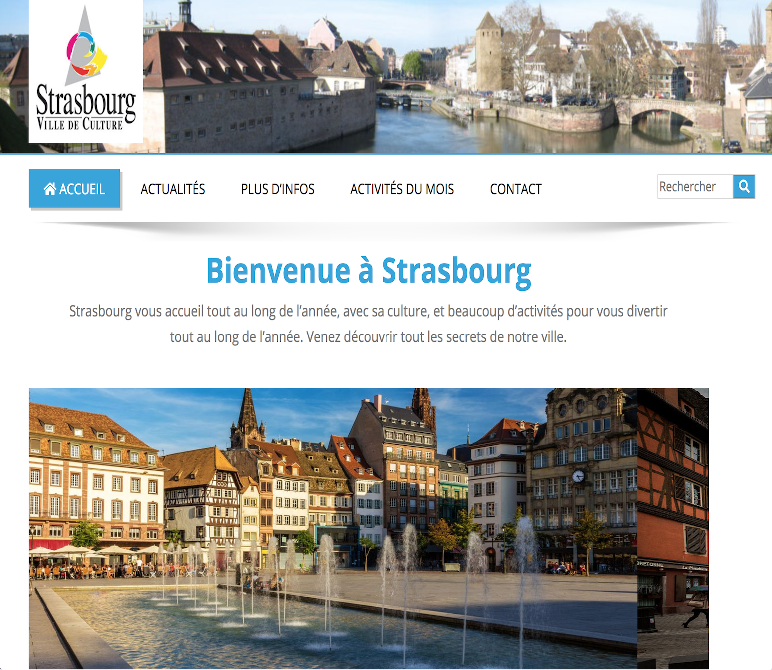Website for Strasbourg City